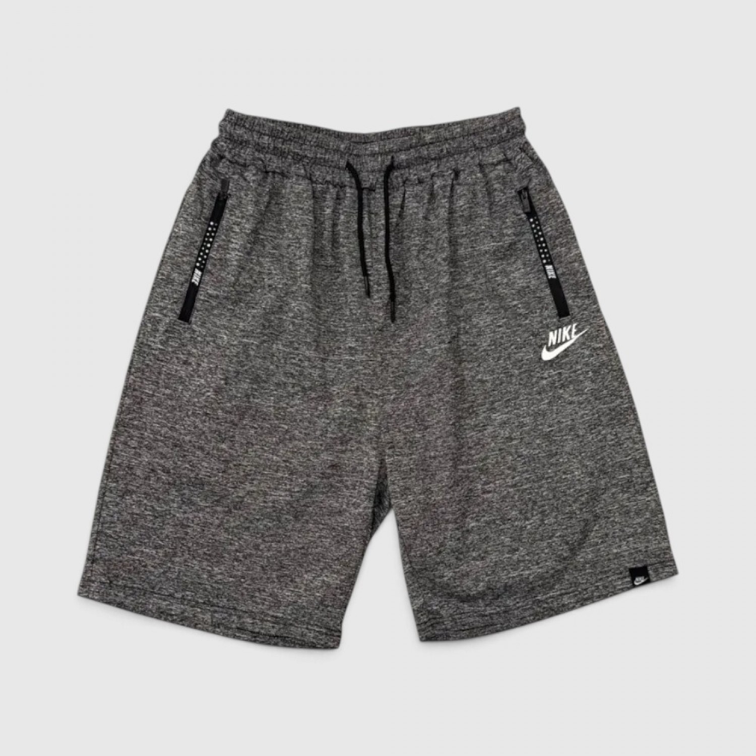 Nike Γκρι Μελανζέ Αθλητική Βερμούδα με Τσέπες Φερμουάρ / Pre-Owned