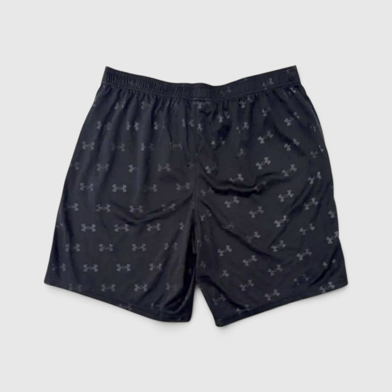 Under Armour Μαύρη Αθλητική Βερμούδα με All-Over Logo Print / Pre-Owned