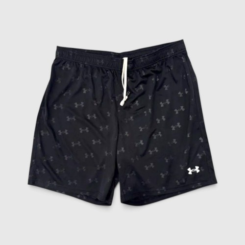 Under Armour Μαύρη Αθλητική Βερμούδα με All-Over Logo Print / Pre-Owned