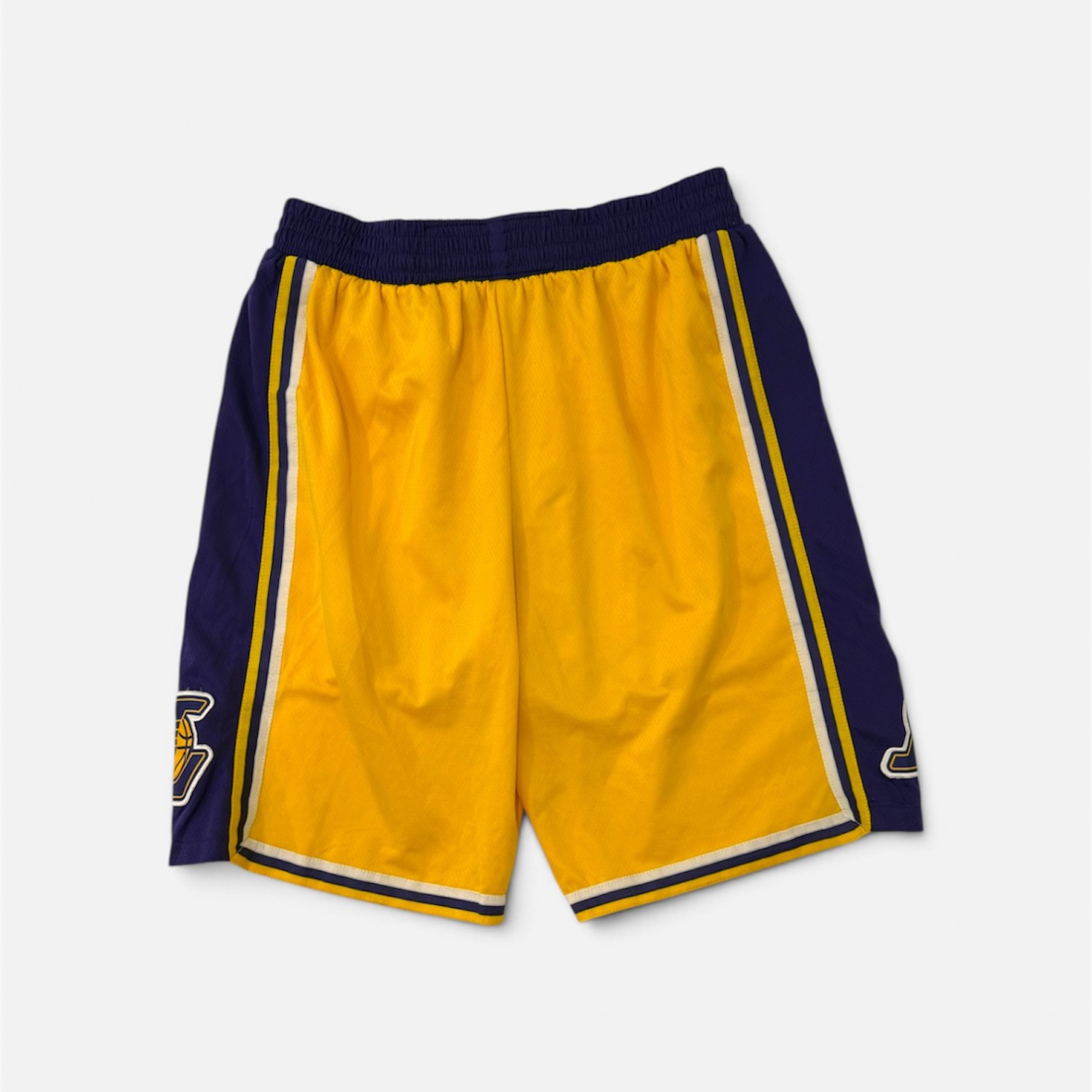 Nike NBA Los Angeles Lakers Ανδρική Βερμούδα Μπάσκετ Κίτρινη/Μωβ / Pre-Owned
