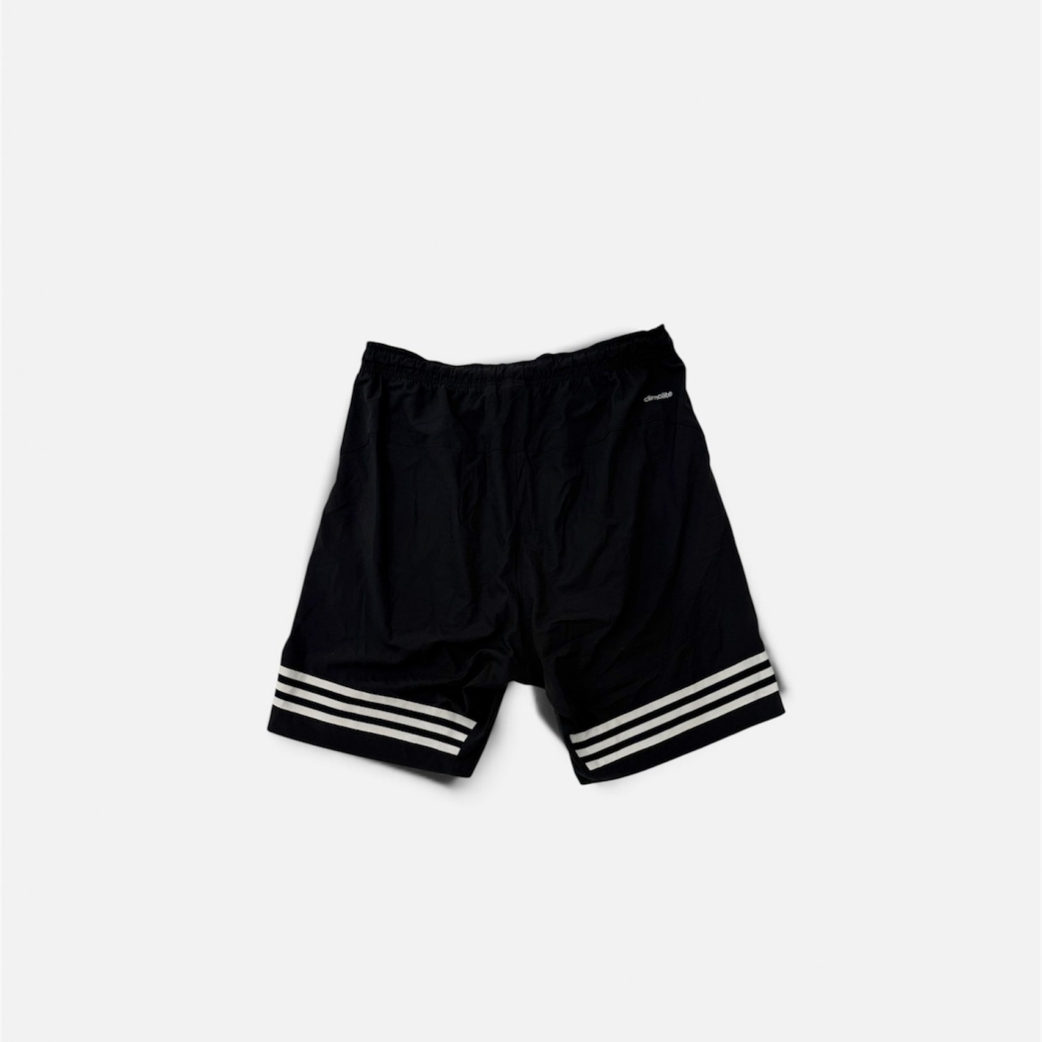 Adidas Αθλητική Βερμούδα Μαύρη με Λευκές Ρίγες