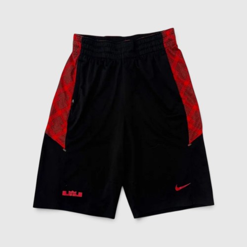 Nike LeBron Dri-FIT Ανδρική Μπασκετική Βερμούδα Μαύρη/Κόκκινη – S / Pre-Owned