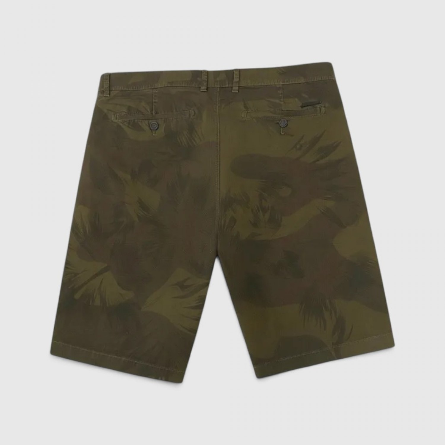 Ανδρική GAS Chino Βερμούδα με Tropical Print – Χακί / Pre-Owned