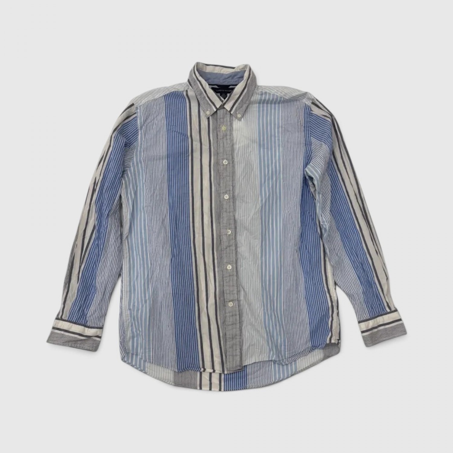 Tommy Hilfiger Ριγέ Πουκάμισο Μπλε & Λευκό / Pre-Owned