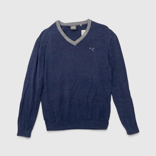 Puma Ανδρικό Πουλόβερ V-Neck Μπλε / Pre-Owned