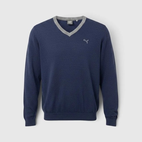 Puma Ανδρικό Πουλόβερ V-Neck Μπλε / Pre-Owned