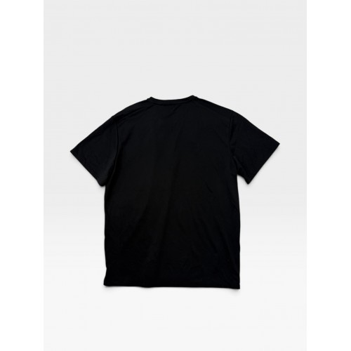 Nike Dri-FIT Running T-Shirt Black with Silver Swoosh