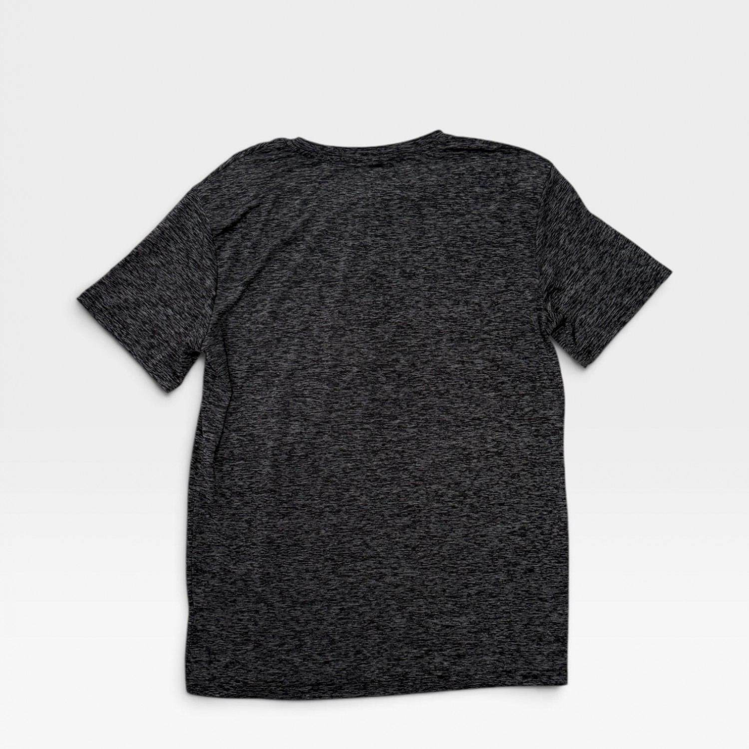 Adidas Performance T-Shirt Black Melange with White Logo