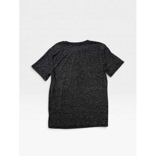 Adidas Performance T-Shirt Black Melange with White Logo
