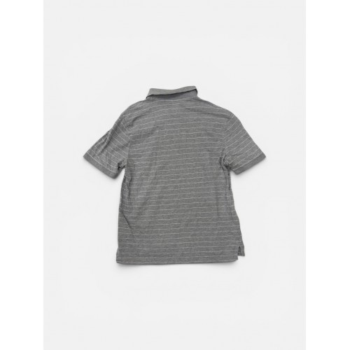 Nike Γκρι Ριγέ Polo Μπλούζα – Ανδρική XXL