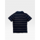 Adidas Ανδρικό Polo Μπλε Ριγέ ClimaLite