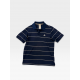 Adidas Ανδρικό Polo Μπλε Ριγέ ClimaLite