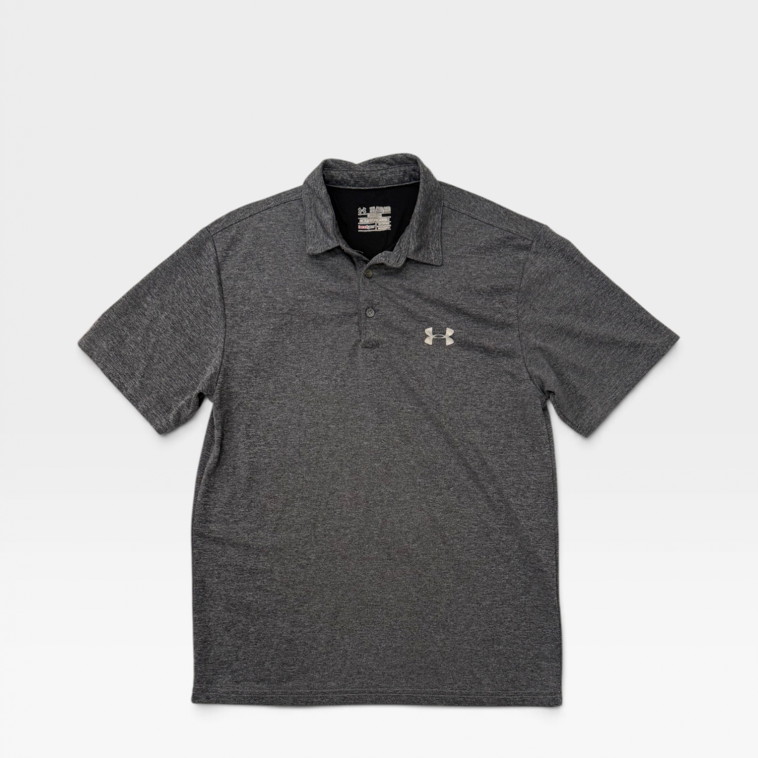 Under Armour Ανδρικό Polo Γκρι Performance