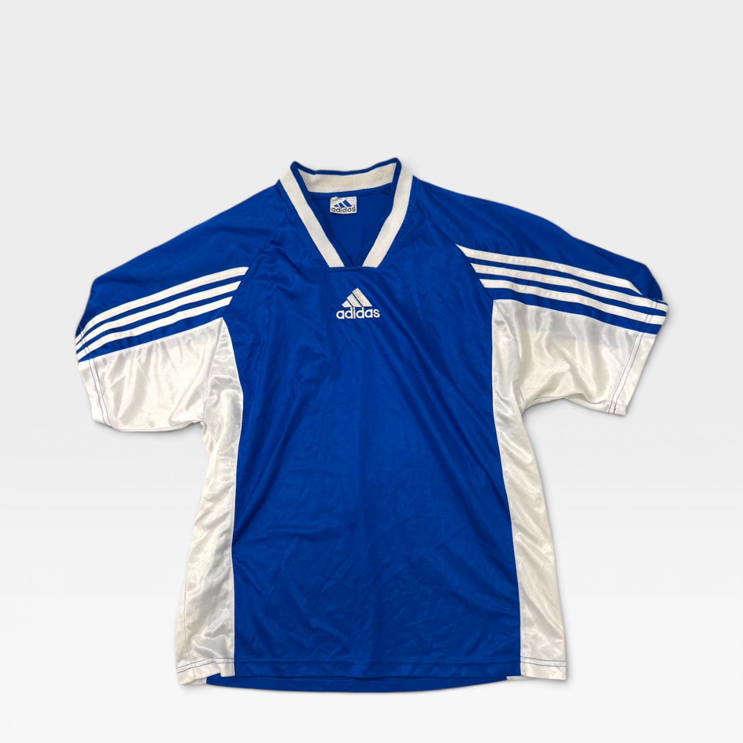 Adidas Vintage Ποδοσφαιρική Μπλούζα Μπλε/Λευκή