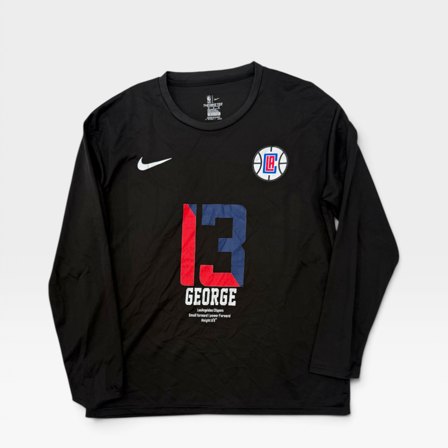 Nike NBA Los Angeles Clippers Paul George #13 Long Sleeve T-Shirt