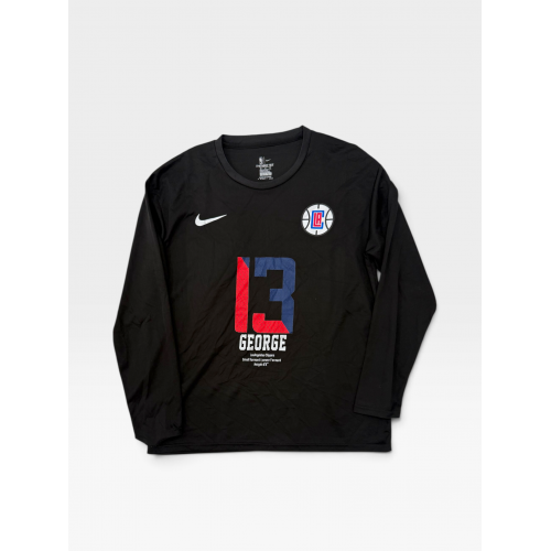 Nike NBA Los Angeles Clippers Paul George #13 Long Sleeve T-Shirt
