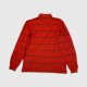Tommy Hilfiger Classic Striped Rugby Polo Shirt Red / Pre-Owned