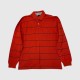 Tommy Hilfiger Classic Striped Rugby Polo Shirt Red / Pre-Owned