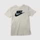 Nike Sportswear Classic Logo T-Shirt White with Black Swoosh / Pre-Owned