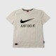 Nike Sportswear Just Do It. T-Shirt White with Black Swoosh / Pre-Owned