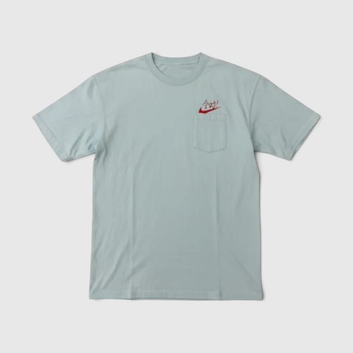 Nike Pocket Logo T-Shirt Mint Blue Casual Streetwear / Pre-Owned