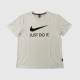Nike Just Do It White Graphic T-Shirt Sportswear / Pre-Owned