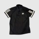 Adidas Black 3-Stripes Performance Polo Shirt / Pre-Owned