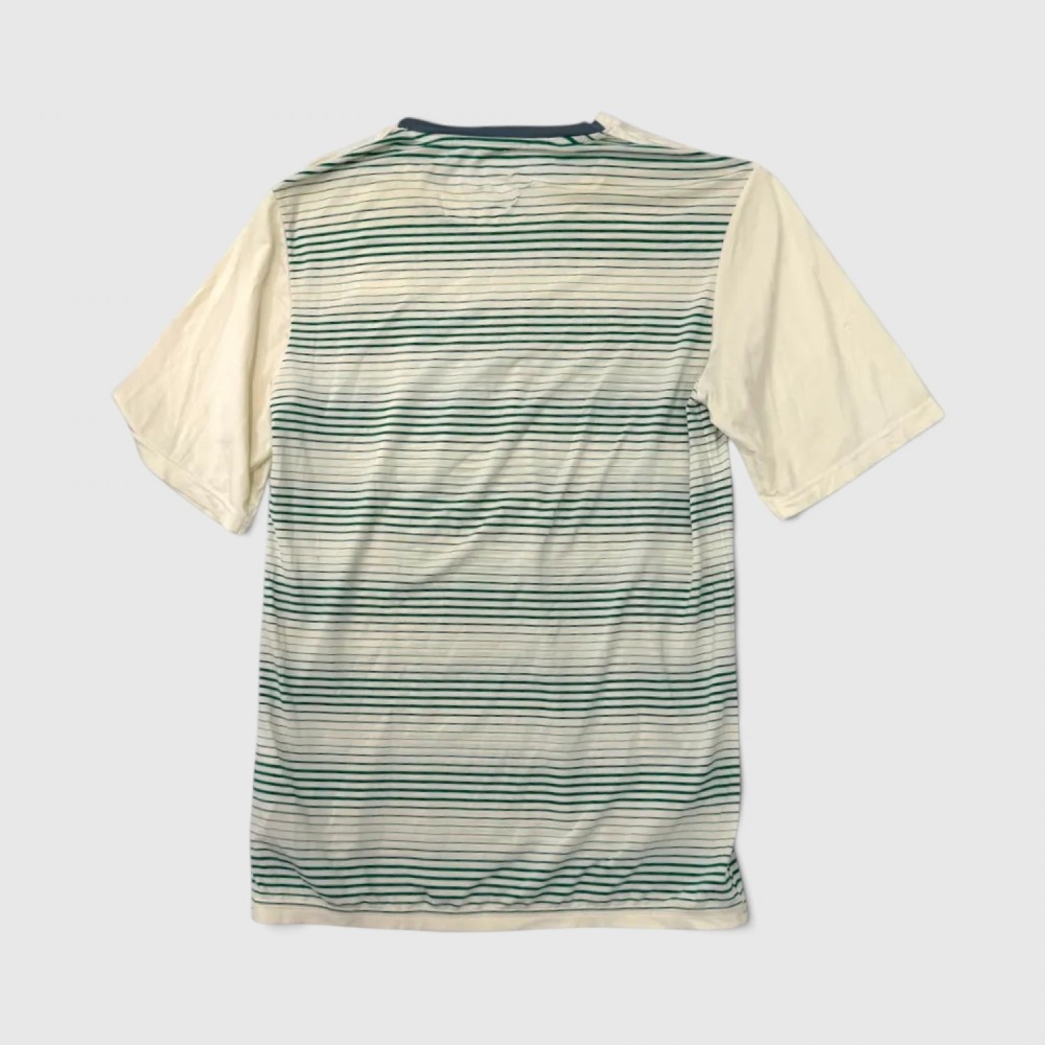 Nike Ανδρικό T-Shirt Λευκό Ριγέ με Logo / Pre-Owned