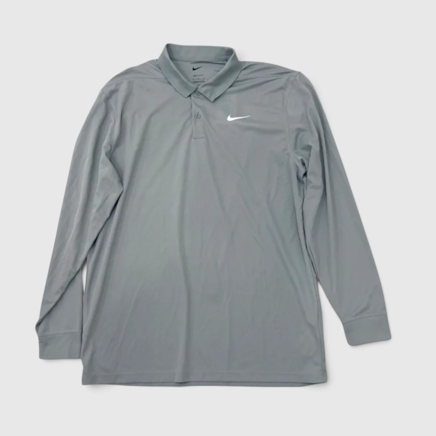 Nike Golf Performance Polo Μακρυμάνικο Γκρι / Pre-Owned