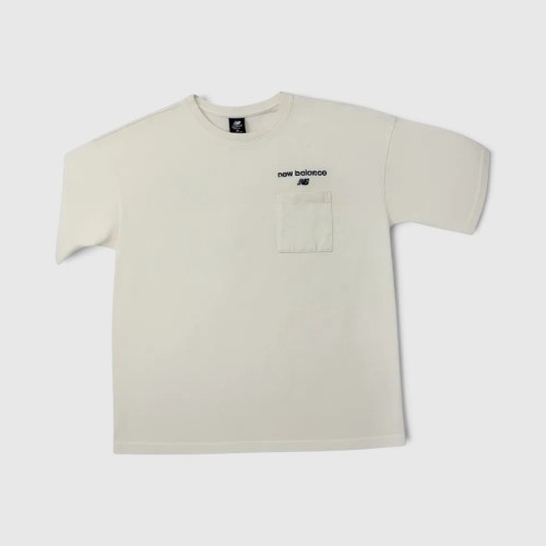 New Balance Λευκό T-Shirt με Τσέπη / Pre-Owned