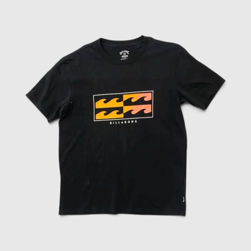 Billabong Ανδρικό T-Shirt Wave Logo Μαύρο / Pre-Owned