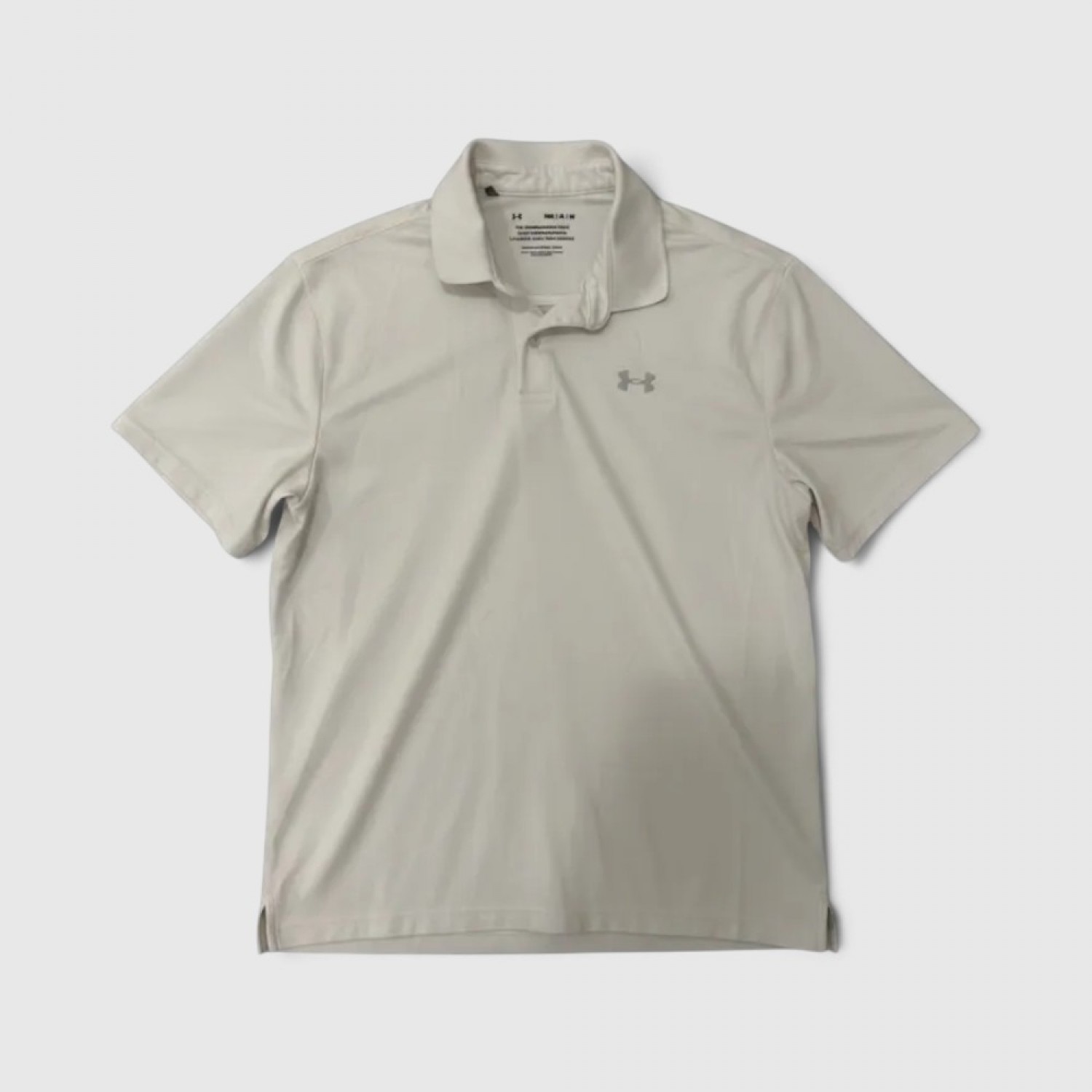 Under Armour Performance Polo Shirt Off White / Pre-Owned