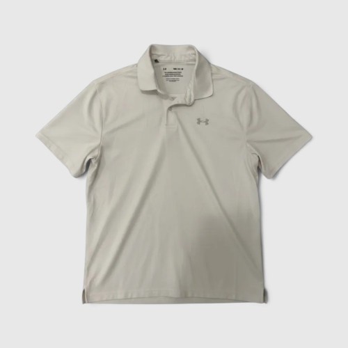 Under Armour Performance Polo Shirt Off White / Pre-Owned
