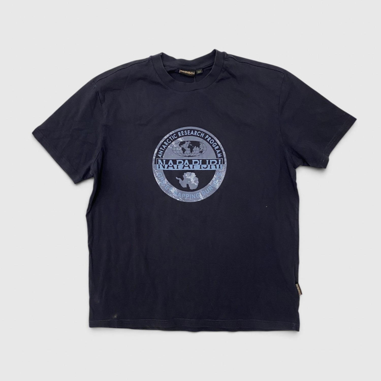Ανδρικό Napapijri Antarctic Research T-Shirt – Navy / Pre-Owned