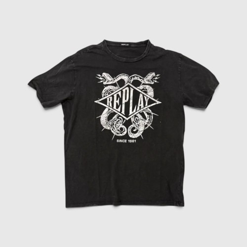 Replay Graphic Logo T-Shirt / Pre-Owned