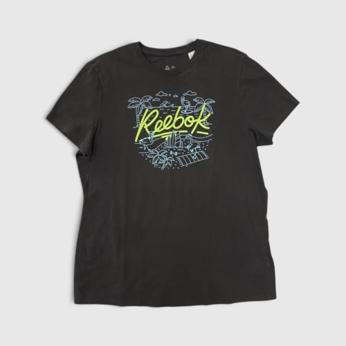 Reebok Ανδρικό Graphic T-Shirt Μαύρο / Pre-Owned