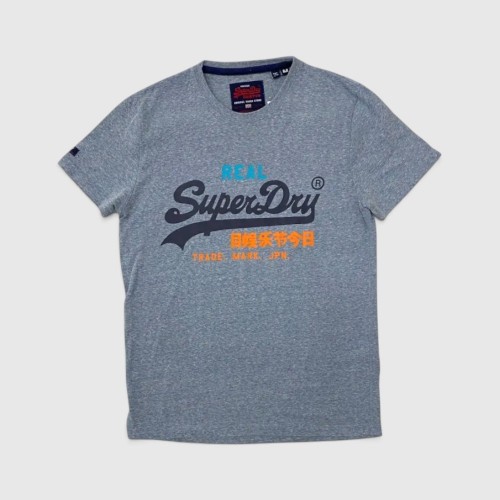 Superdry Ανδρικό Vintage Logo T-Shirt Γκρι / Pre-Owned