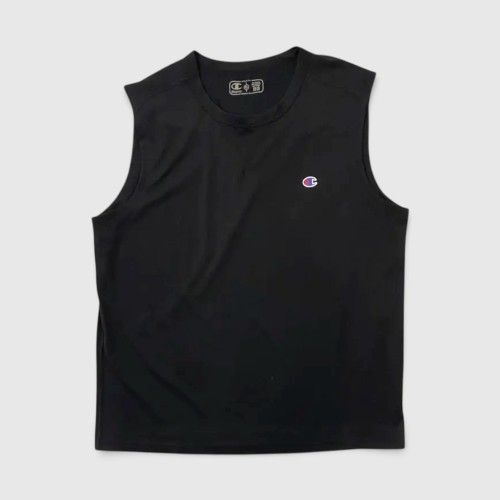 Champion Ανδρική Αμάνικη Μπλούζα Logo Μαύρη / Pre-Owned