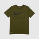 Nike Ανδρικό Athlete Swoosh T-Shirt Χακί / Pre-Owned