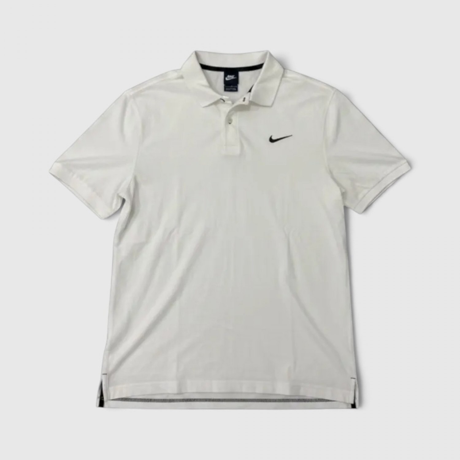 Nike White Polo Shirt Dri-FIT Golf Casual Minimal / Pre-Owned