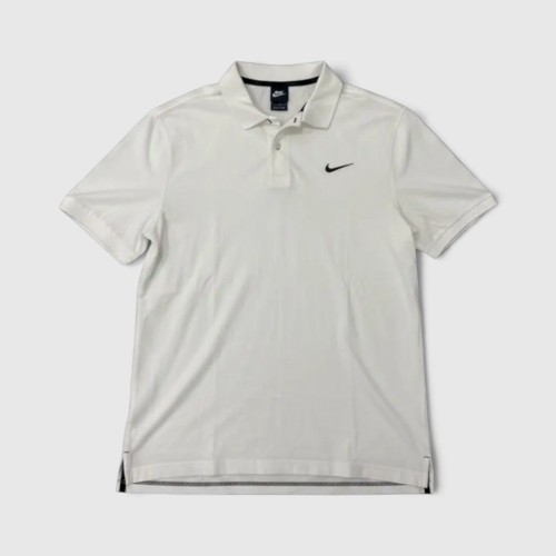 Nike White Polo Shirt Dri-FIT Golf Casual Minimal / Pre-Owned