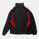 Adidas Originals Tribal Flame Track Jacket Μαύρο Κόκκινο /pre owned