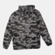 Adidas Originals Camo Print Hooded Track Jacket Grey Black Pre Owned