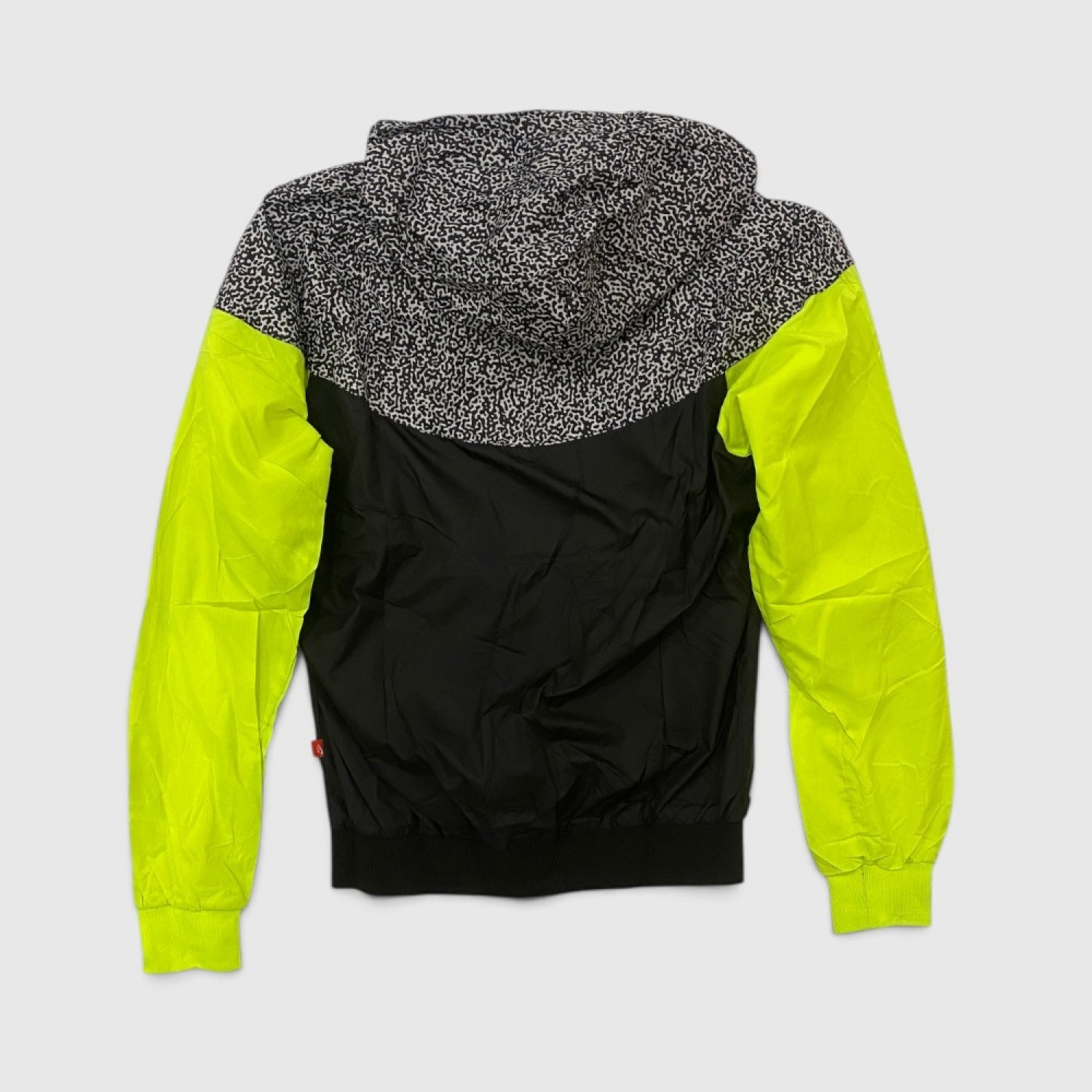 Nike Vintage Αντιανεμικό Τζάκετ Μαύρο Neon Yellow /pre owned