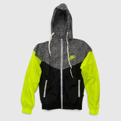 Nike Vintage Αντιανεμικό Τζάκετ Μαύρο Neon Yellow /pre owned