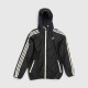 Adidas Αντιανεμικό Τζάκετ Μαύρο με Λευκές Ρίγες /pre owned