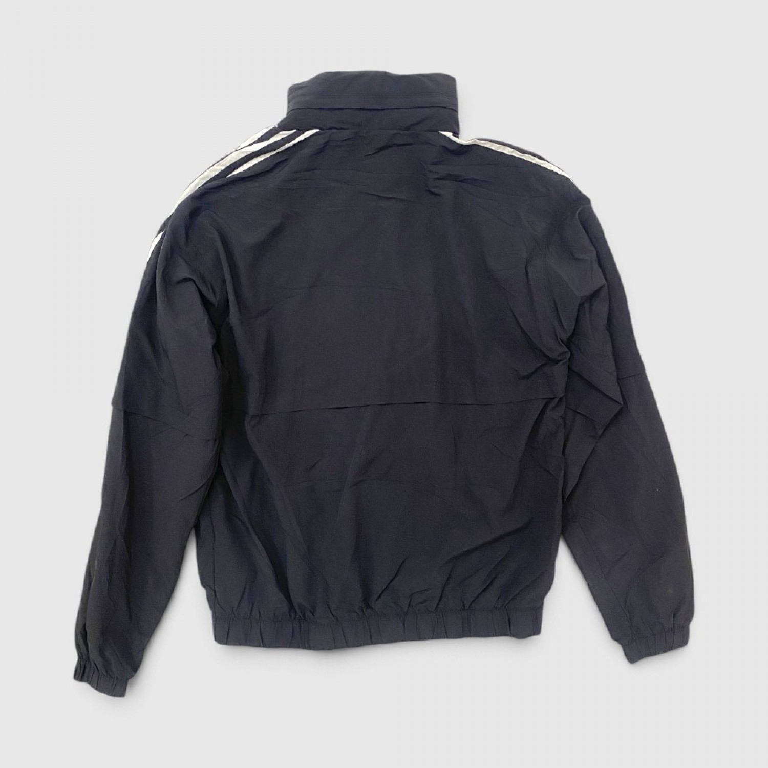 Adidas Originals Αντιανεμικό Τζάκετ Μαύρο με Λευκές Ρίγες /pre owned