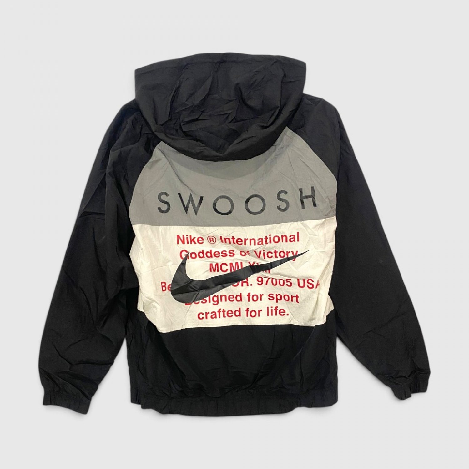 Nike Swoosh Αντιανεμικό Τζάκετ Μαύρο /pre owned