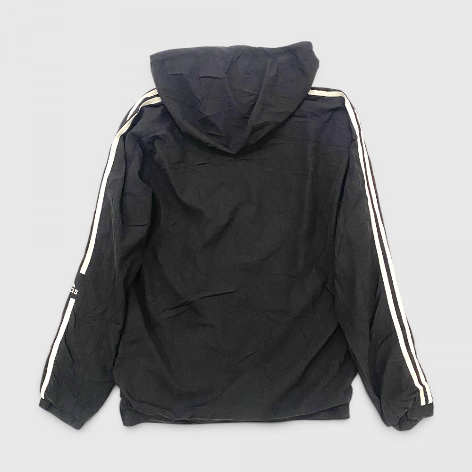 Adidas Αντιανεμικό Τζάκετ Μαύρο με Λευκές Ρίγες /pre owned