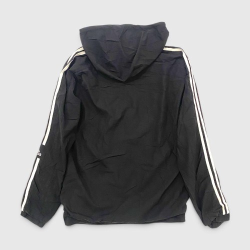 Adidas Αντιανεμικό Τζάκετ Μαύρο με Λευκές Ρίγες /pre owned